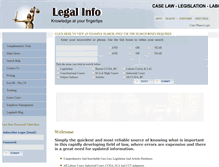 Tablet Screenshot of legalinfo.co.za
